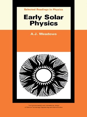 cover image of Early Solar Physics